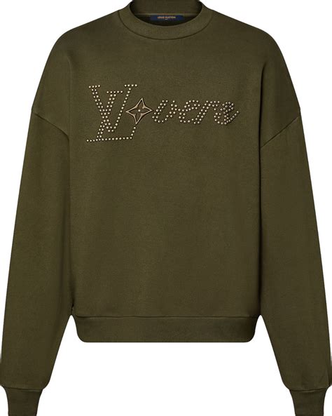 lv sweatshirt beno|Studded LV Sweater .